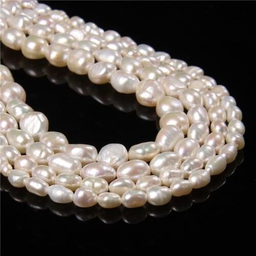 Real Natural Pearls Beads Baroque Freshwater Loose Perle For DIY Craft Bracelet Necklace Elegant Women Jewelry Making 14" strand
