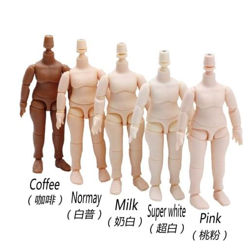 New Style 1/12 BJD Doll Toys DOD BJD Body Suitable for GSC Head ob11 BJD Body Spherical Joint Doll Toy Hand Set