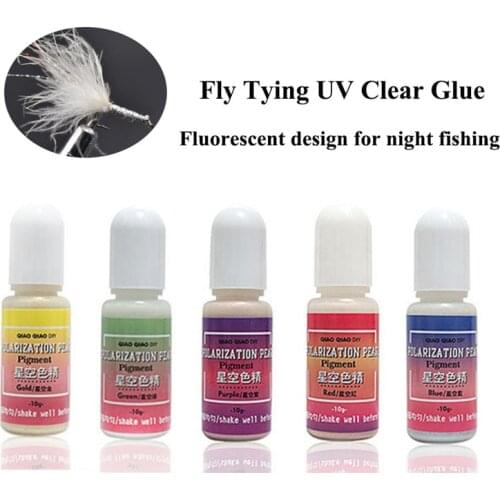 2019 NEW UV Clear Finish Glue Transparent UV Glue Fly Tie Fast Drying Glue Fly Chemical Fishing