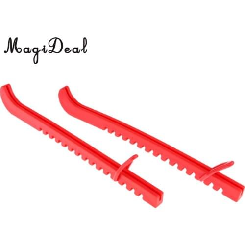 Perfeclan 1 Pair Hockey Skate Blade Guards Adjustable Strap Cover Accessory