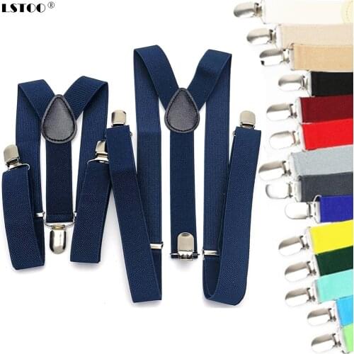 Parent-Kids Navy Blue Coffee Purple Color Suspenders Men Women Boys Girls Elastic Adjustable Kids Braces Unisex Accessories