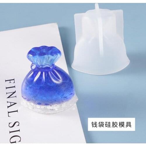 Transparent silicone mold resin decoration craft DIY money bag mold decoration epoxy resin mold