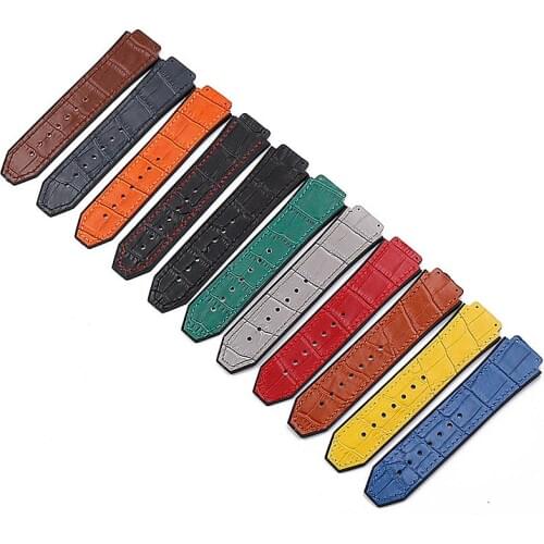 Watch Accessories Leather Strap For Hublot Series 19mmx25mm for Mens and Womens Business Casual Outdoor Sports Strap