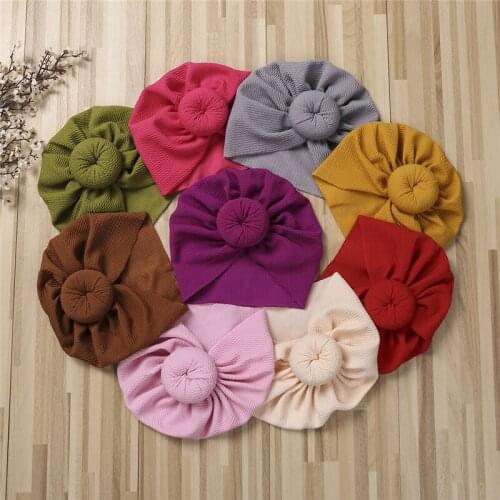 Toddler Baby Girls/Boys Hat Winter Infant Kids Warm Cotton Solid Color Beanie Cap