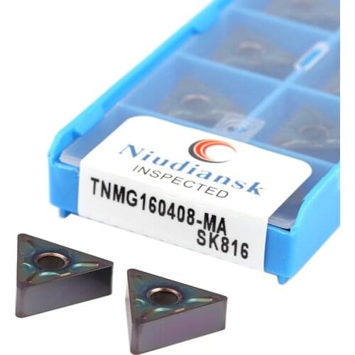 TNMG160404-MA SK816 Carbide Blades TNMG160408-MA TNMG160408-MS SK816 Hardened Steel Inserts CNC Lathe Tool External Turning Tool