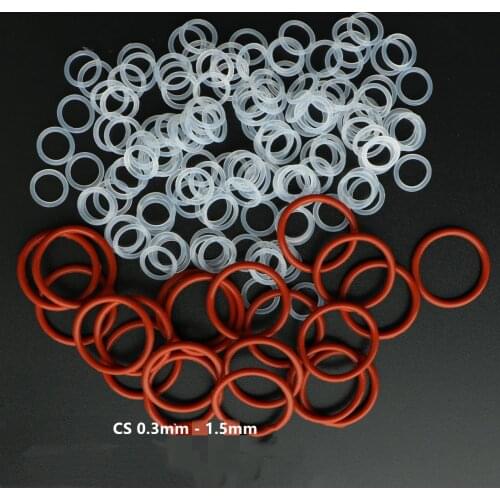 VMQ O Ring Seals Silicon Rubber Gasket O-Rings Insulation Heat Resist Food Grade Eco-friend Red Natural
