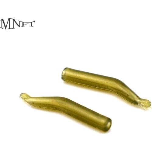 MNFT 24Pcs Rubber Hair Rig Line Aligner Carp Fishing Hook Sleeve Anti Tangle Sleeves Positioner Fishing Terminal End Tackle