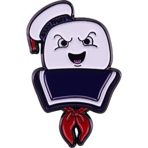 Stay Puft Marshmallow Man badge cool Ghostbusters fans gift