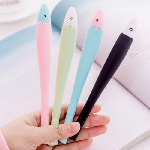 1 PCS New Creative Lovely Cartoon Fish Gel Pen Student Stationery Novelty Gift School Material Office Supplies