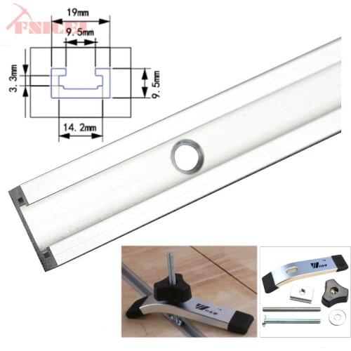 1Pc Aluminium Alloy T-tracks Slot Miter Track Jig Fixture T-Slot,Woodworking Pressboard Clamp,T Screw T Slider, Pressure Block