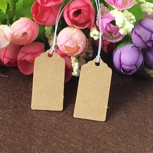 200pcs diy Wedding Paper Cards Kraft Hang Tags/Price Tags/Packaging Labels For Gift/Box/Jewelry/Garment/flower/plant