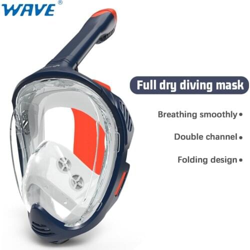 2021dult Scuba Diving Mask Full Face Anti Fog Underwater Wide View Snorkel Mask Waterproof Swimming Mask Diving Equipment