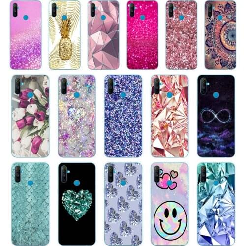 26Crystal Diamond design gift Soft Silicone Tpu Cover phone Case for OPPO A1K A5S A7 AX7 A5 A9 2020 Realme C3 Case