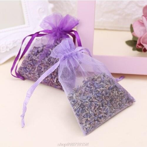 5Pcs Real Lavender Organic Dried Flowers Sachets Buds Bag Fragrance Air Fresher Car Home Decor A08 21 Dropship