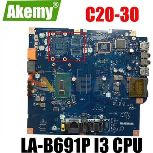 Akemy For C20-30 CPU I3 Motherboard Apto Para Lenovo AIAI0 LA-B691P C2030 all-in-one Motherboard