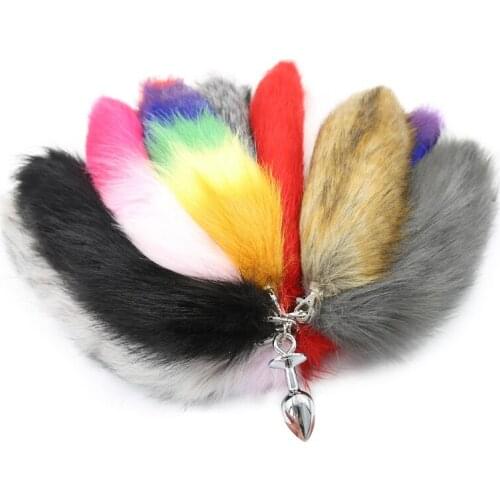 Anal Toys Plush Silica Gel Plug Sex Toys for Women Man BDSM Toy Cosplay Fluffy Anal Tail Anal Butt Plug Cosplay Sexy Product