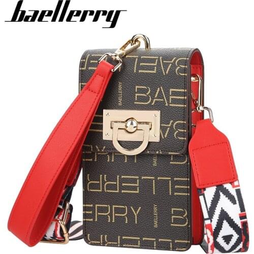 Baellerry Ladies Purse Long Print Pocket Crossbody Bag Messenger Wallet Cell Phone Bags Card Holder Coin Pocket women handbags