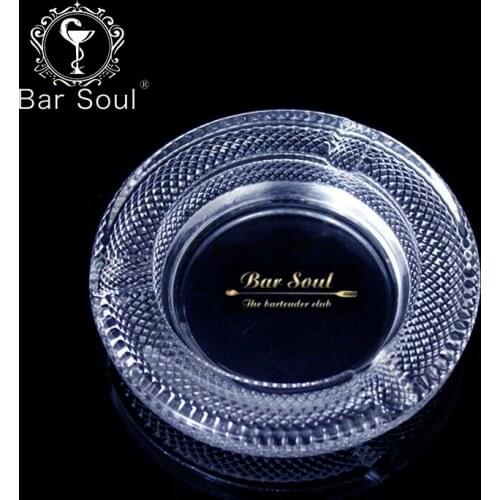 Bar Soul Creative Glass Ashtray Exquisite Ashtray Cigar Tools Cigar Aficionado Bar Tools Smoker