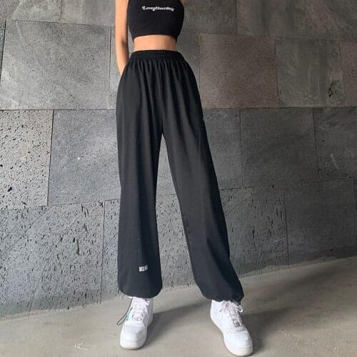 Women Pants Baggy Sweatpants Trousers Cotton Gothic Streetwear Vintage Joggers Pants Casual Sports Outfits Thick Autumn Trousers