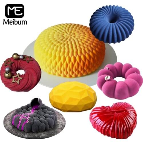 Meibum 29 Kinds of Pastry Baking Tools Food Grade Silicone Cake Molds Party Dessert Pan French Mousse Moulds Kitchen Bakeware