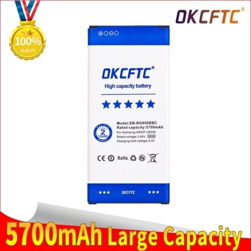 EB-BG850BBC 5700mAh Battery for Samsung Galaxy Alpha G850F G8508S G8509V G850 G8508 G850T G850V G850M G850A G850W/S/K/L