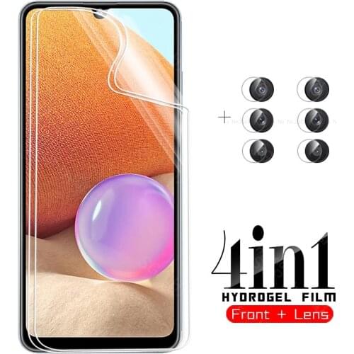 4-in-1 Hydrogel Soft Film for samsung galaxy a32 4G a52 a72 a12 a02s a22 a 32 52 12 22 back screen protector camera lens glass