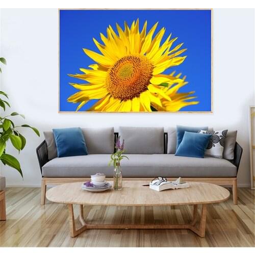 HD Sunflower Painting Rustic Canvas Prints Nordic Style Wall Art Picture Modular For Living Room Poster On The Wall Home Decor