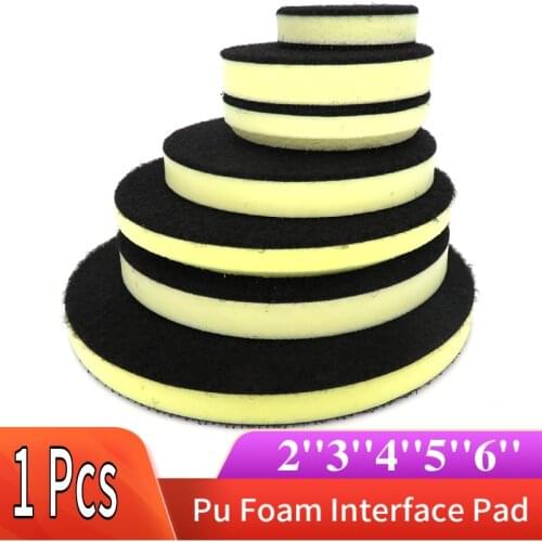 2''3''4''5''6'' Inch PU Foam Interface Pad Medium Density Hook & Loop Sander Grinder Backing Pad Polishing Pad For Sanding Disc
