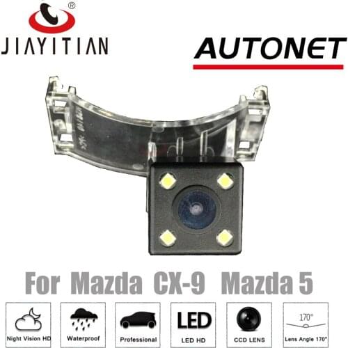 JIAYITIAN Rear View Camera For Mazda 5 Premacy MK3 2010~2015/CX-9 2013 4LEDS CCD Night Vision Parking Backup camera