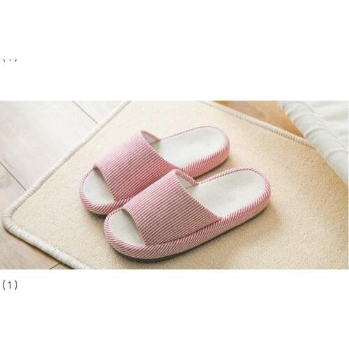 Summer spring and autumn ladies slippers cotton and linen one comfortable soft slippers indoor shoes LY639-6961