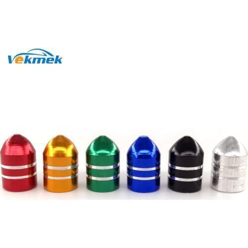 4pcs Bullet Aluminum Tire Valve Caps for Car Bike Motorcycle Alloy Valve Stem Covers for US Valves Car-styling Parts Accessories