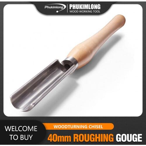 M2 HSS 40mm Roughing Gouge Wood Working Tools Wood Turning Chisel