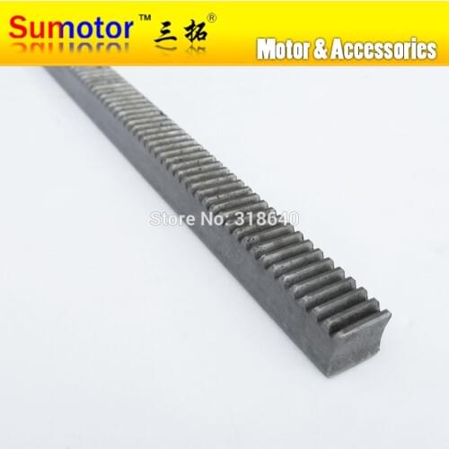 Mod 1 12x12x480mm spur Gear rack right teeth WIDTH 12MM HEIGHT 12MM LENGTH 480mm 45# steel Transmission CNC parts modulus 1 M1