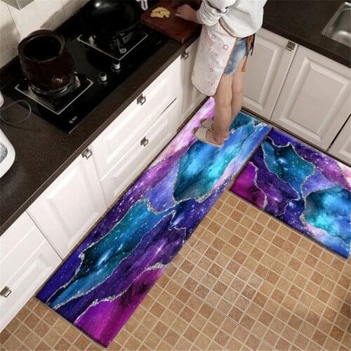 Colorful Star Sky Floor Mat Non-slip Doormat Entrance Hall Kitchen Runner Mat Bedside Rug Bedroom Area Rug Balcony Bathroom Mat