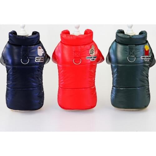 Pet Autumn And Winter Clothes Thickening Jacket Solid-colored Cotton-padded Vest For Small And Medium Dogs