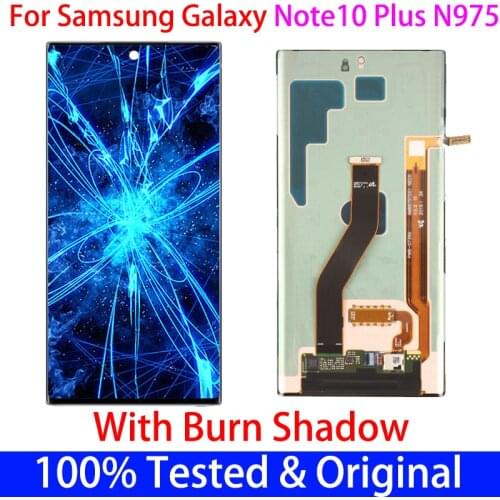 For Samsung Note10+ Note10plus lcd N975N N975F with defect 6.8''Original AMOLED Note 10 plus lcd display touch screen