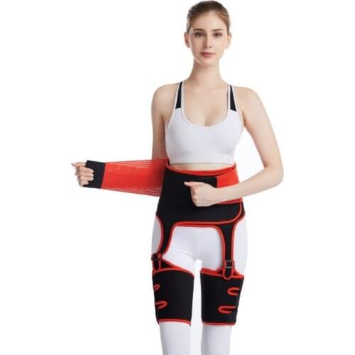 Butt Lifter Waist Trainer Slimming Support Belt Hip Raise Body Shaper Weight Loss Thigh Trimmers 3-in-1 Waist Thigh Support F