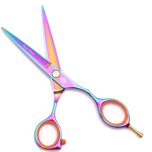 Scissors Hair Professional 5.5" Stainless 440C Purple Dragon Hairdressing Cutting Scissors Salon Thinning Shears 1014# 1 Piece