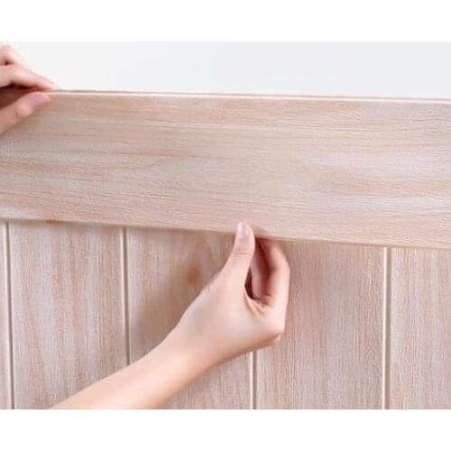11*70cm Wall Edge Strip Stickers Self Adhesive Waterproof Baseboard Corner Waist Line Sticker Wallpaper Border Home Decorations
