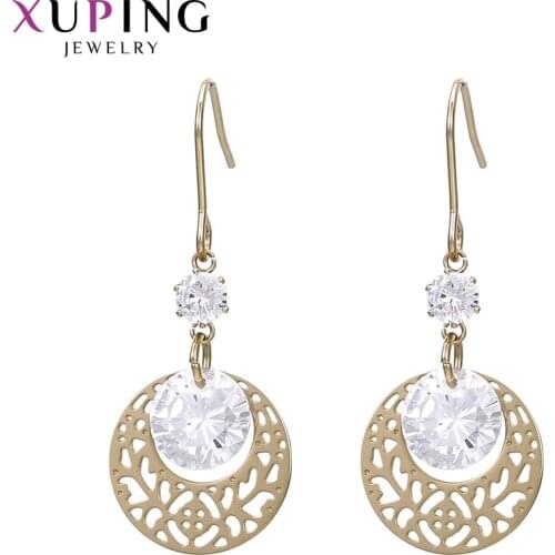 Xuping Drop Style Earrings Popular Stainless Steel Charms Styles Birthday Gift Women 99423/99424