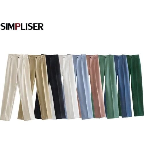 Женские прямые брюки Simpliser China At AliExpress