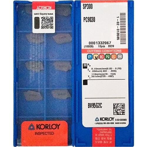 SP300 PC9030 100% KORLOY Original carbide insert with the best quality 10pcs/lot free shipping