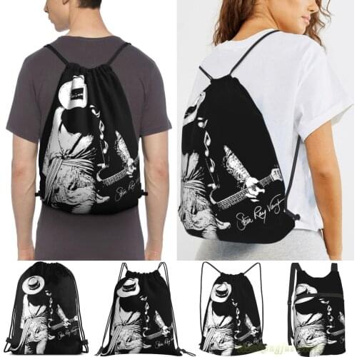 Srv-Stevie Ray Vaughan-Number One Guitar-Blues-Rock-Legend 4 Men Travel Sports Gym Bag Women Drawstring Bags Sackpack Backpack