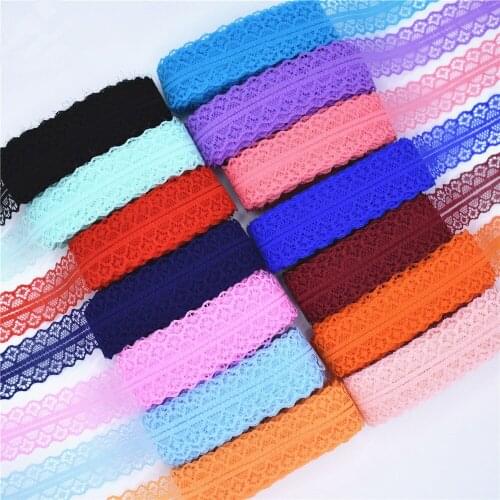 High quality 10 yards Lace Ribbon Tape Width 28MM Trim Fabric DIY Embroidered Net Cord For Sewing Decoration african lace fabric