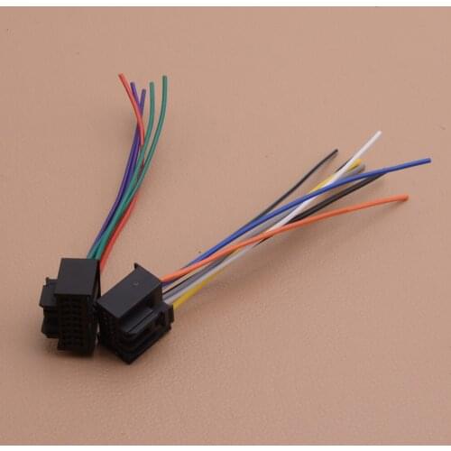 1Set Car Plastic Radio Stereo Speaker Wiring Harness Cable Plug Fit For Chevrolet 2005-2008 2009 2010 2012 2013 2014 2015 2016
