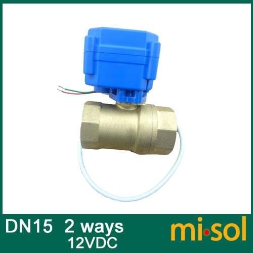 10pcs/lot motorized ball valve DN15, 2 way, electrical valve