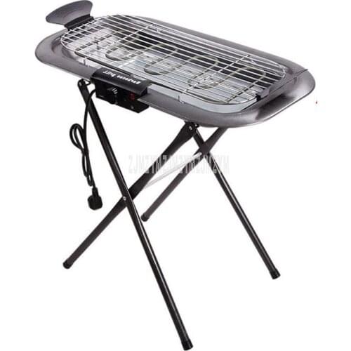 2000W Metal Indoor/Outdoor Dual-use Charcoal/Electric BBQ Grill Barbecue Grill Stove for Picnic Party Home Garden Roasting 220V