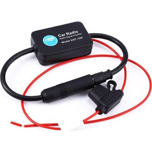 2021 Universal Auto Car Radio FM Antenna Signal Amp Amplifier Booster For Marine Car Vehicle Boat RV 12V Signal Enhance Device