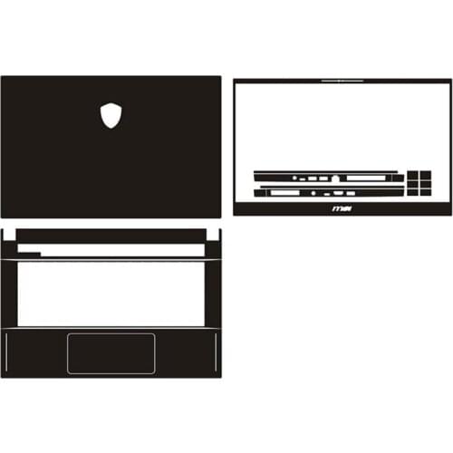 Laptop Carbon Fiber Vinyl Skin Sticker Cover For MSI GS66 15.6-inch