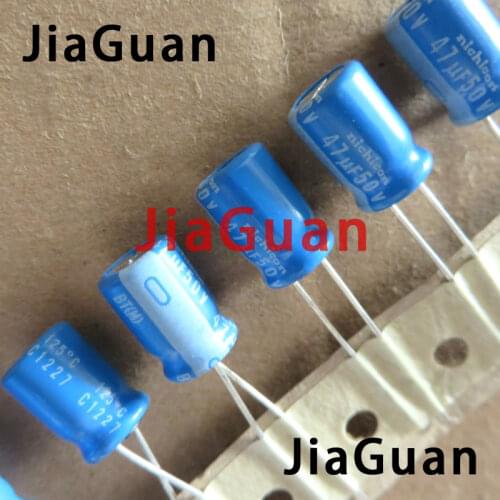 20pcs NICHICON BT 50V47UF 8X11.5MM Aluminum electrolytic capacitor bt 125degrees 47uF/50v military industrial capacitor 47UF 50V